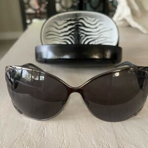 Roberto Cavalli  Black Sunglasses with Swarovski crystals